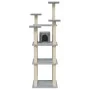 Cat scratching post with light gray sisal posts 171 cm by vidaXL, Cat furniture - Ref: Foro24-171486, Price: 64,02 €, Discoun...