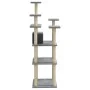 Cat scratching post with light gray sisal posts 171 cm by vidaXL, Cat furniture - Ref: Foro24-171486, Price: 64,02 €, Discoun...