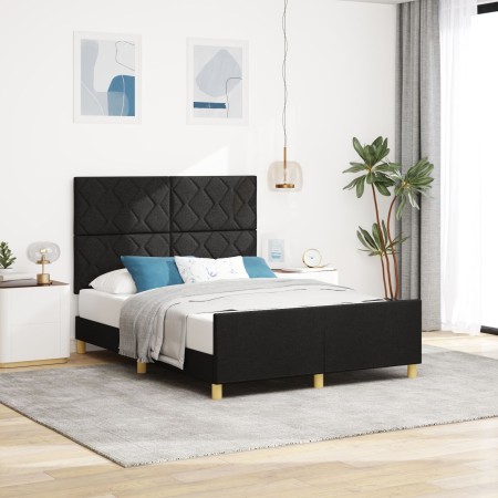 Cama  Negra 140x190 cm Tela | Foro24.es | Tu tienda online para hogar, jardín y más Foro24.es