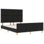 Cama  Negra 140x190 cm Tela | Foro24.es | Tu tienda online para hogar, jardín y más Foro24.es