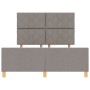 Estructura de Cama en Taupe 140x190 cm de Tela by , Beds and slatted bases - Ref: Foro24-3344806, Price: 234,20 €, Discount: %