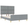 Marco de Cama  Gris Claro 140x200 cm Tela | Foro24.es | Tu tienda online para hogar, jardín y más Foro24.es