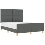 Estructura de Cama  Gris oscuro Tela, Madera 140 x 200 cm | Foro24.es | Tu tienda online para hogar, jardín y más Foro24.es