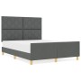 Estructura de Cama  Gris oscuro Tela, Madera 140 x 200 cm | Foro24.es | Tu tienda online para hogar, jardín y más Foro24.es