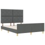 Estructura de Cama  Gris oscuro Tela, Madera 140 x 200 cm | Foro24.es | Tu tienda online para hogar, jardín y más Foro24.es