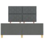 Estructura de Cama  Gris oscuro Tela, Madera 140 x 200 cm | Foro24.es | Tu tienda online para hogar, jardín y más Foro24.es