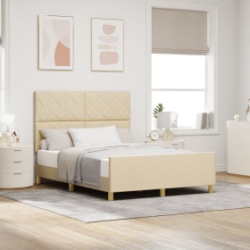 Comprar Estructura de Cama Crema 140x200 cm Tela