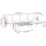 6-piece garden furniture set with solid acacia wood and cushions by vidaXL, Garden sets - Ref: Foro24-3087004, Price: 434,79 ...