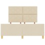 Cama Crema 160x200 cm Tela by , Beds and slatted bases - Ref: Foro24-3344821, Price: 239,80 €, Discount: %