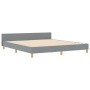 Estructura de Cama  en Gris Claro, 180x200 cm, Tela | Foro24.es | Tu tienda online para hogar, jardín y más Foro24.es