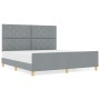 Estructura de Cama  en Gris Claro, 180x200 cm, Tela | Foro24.es | Tu tienda online para hogar, jardín y más Foro24.es