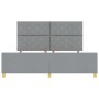 Estructura de Cama  en Gris Claro, 180x200 cm, Tela | Foro24.es | Tu tienda online para hogar, jardín y más Foro24.es