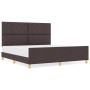 Estructura de cama  marrón oscuro 180x200 cm tela | Foro24.es | Tu tienda online para hogar, jardín y más Foro24.es