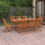 Garden dining set 9 pieces solid acacia wood by vidaXL, Garden sets - Ref: Foro24-3086976, Price: 621,35 €, Discount: %