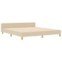 Estructura de Cama Crema 180x200 cm de Tela von , Betten und Lattenroste - Ref: Foro24-3344828, Preis: 264,88 €, Rabatt: %