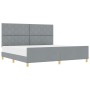 Estructura de Cama de Tela Gris Claro  200x200 cm | Foro24.es | Tu tienda online para hogar, jardín y más Foro24.es