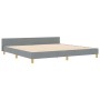 Estructura de Cama de Tela Gris Claro  200x200 cm | Foro24.es | Tu tienda online para hogar, jardín y más Foro24.es