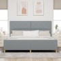 Estructura de Cama de Tela Gris Claro  200x200 cm | Foro24.es | Tu tienda online para hogar, jardín y más Foro24.es