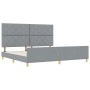 Estructura de Cama de Tela Gris Claro  200x200 cm | Foro24.es | Tu tienda online para hogar, jardín y más Foro24.es