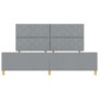 Estructura de Cama de Tela Gris Claro  200x200 cm | Foro24.es | Tu tienda online para hogar, jardín y más Foro24.es