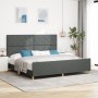 Estructura de cama  Gris oscuro 200x200 cm Tela | Foro24.es | Tu tienda online para hogar, jardín y más Foro24.es