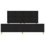 Cama Negra 200x200 cm de Tela by , Beds and slatted bases - Ref: Foro24-3344832, Price: 290,82 €, Discount: %