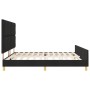 Cama Negra 200x200 cm de Tela by , Beds and slatted bases - Ref: Foro24-3344832, Price: 290,82 €, Discount: %