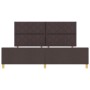 Cama en Marrón Oscuro, 200x200 cm, Tela by , Beds and slatted bases - Ref: Foro24-3344833, Price: 261,61 €, Discount: %
