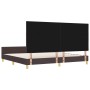 Cama en Marrón Oscuro, 200x200 cm, Tela by , Beds and slatted bases - Ref: Foro24-3344833, Price: 261,61 €, Discount: %