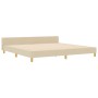 estructura de cama  crema 200x200 cm tela | Foro24.es | Tu tienda online para hogar, jardín y más Foro24.es