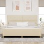 estructura de cama  crema 200x200 cm tela | Foro24.es | Tu tienda online para hogar, jardín y más Foro24.es