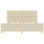 estructura de cama  crema 200x200 cm tela | Foro24.es | Tu tienda online para hogar, jardín y más Foro24.es
