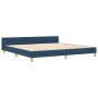 Estructura de Cama Azul 200x200 cm Tela | Foro24.es | Tu tienda online para hogar, jardín y más Foro24.es
