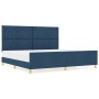 Estructura de Cama Azul 200x200 cm Tela | Foro24.es | Tu tienda online para hogar, jardín y más Foro24.es