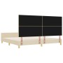 estructura de cama  crema 200x200 cm tela | Foro24.es | Tu tienda online para hogar, jardín y más Foro24.es