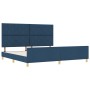 Estructura de Cama Azul 200x200 cm Tela | Foro24.es | Tu tienda online para hogar, jardín y más Foro24.es