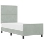 Estructura de Cama de Terciopelo Gris Claro 80x200 cm de by , Beds and slatted bases - Ref: Foro24-3344837, Price: 161,24 €, ...