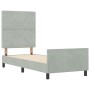 Estructura de Cama de Terciopelo Gris Claro 80x200 cm de by , Beds and slatted bases - Ref: Foro24-3344837, Price: 161,24 €, ...