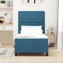 Cama Azul Oscuro 90x200 cm Terciopelo by , Beds and slatted bases - Ref: Foro24-3344853, Price: 167,69 €, Discount: %