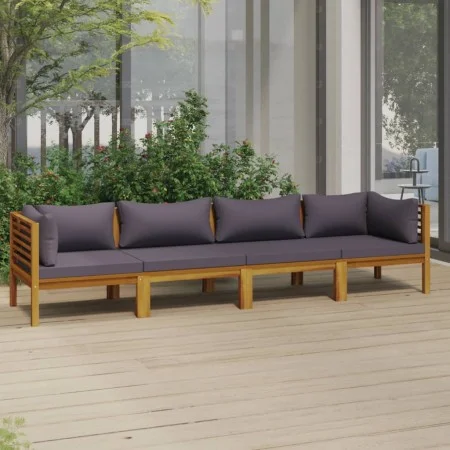 4-seater garden sofa with solid acacia wood cushion by vidaXL, Garden sets - Ref: Foro24-3086901, Price: 535,18 €, Discount: %