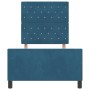 Cama Azul Oscuro 90x200 cm Terciopelo by , Beds and slatted bases - Ref: Foro24-3344853, Price: 167,69 €, Discount: %