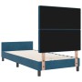 Cama Azul Oscuro 90x200 cm Terciopelo by , Beds and slatted bases - Ref: Foro24-3344853, Price: 167,69 €, Discount: %
