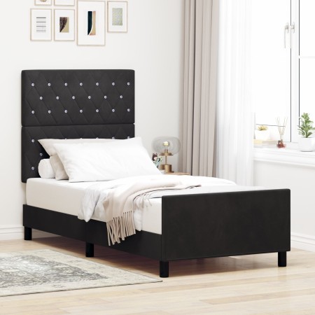 Estructura de Cama Negra 100x200 cm Terciopelo | Foro24.es | Tu tienda online para hogar, jardín y más Foro24.es