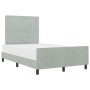 Estructura de Cama  Gris Claro 120x190 cm Terciopelo | Foro24.es | Tu tienda online para hogar, jardín y más Foro24.es