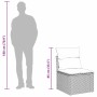 Conjunto de sofá de jardín 3 pcs Gris Poliratán