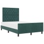 Estructura de Cama Verde Oscuro 120x200 cm Terciopelo by , Beds and slatted bases - Ref: Foro24-3344870, Price: 174,53 €, Dis...
