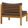 4-seater garden sofa with solid acacia wood cushion by vidaXL, Garden sets - Ref: Foro24-3086901, Price: 535,18 €, Discount: %