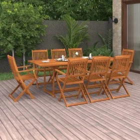 Garden dining set 9 pieces solid acacia wood by vidaXL, Garden sets - Ref: Foro24-3086986, Price: 647,36 €, Discount: %