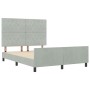 Estructura de Cama Gris Claro 160x200 cm Terciopelo von , Betten und Lattenroste - Ref: Foro24-3344885, Preis: 248,01 €, Raba...