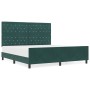 Marco de Cama en Verde Oscuro, 180x200 cm, Terciopelo by , Beds and slatted bases - Ref: Foro24-3344894, Price: 280,82 €, Dis...